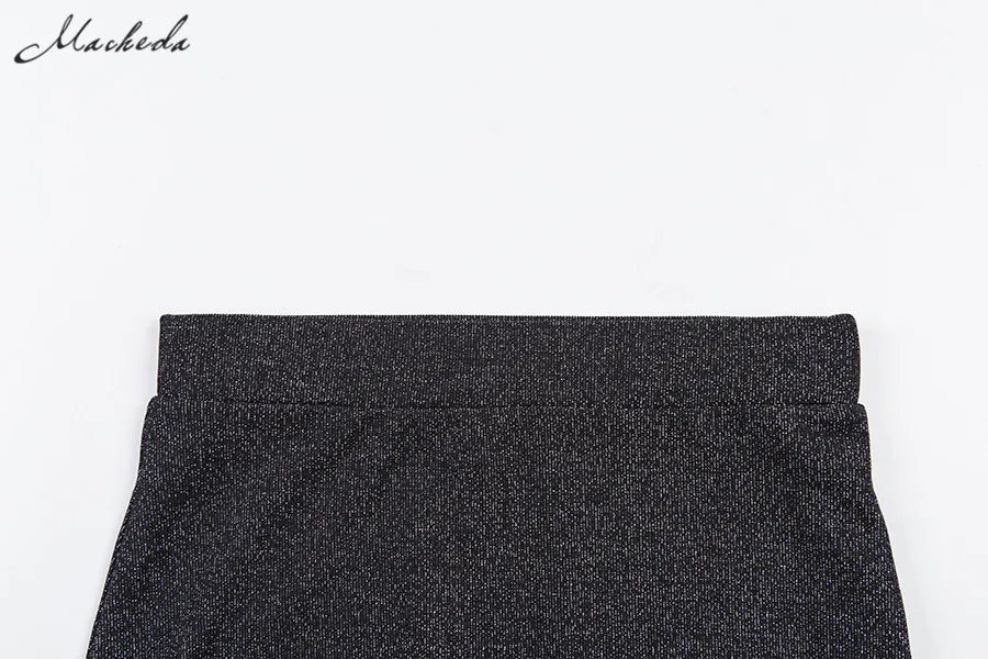 Macheda Женский облегающий эластичный комплект из 2 предметов укороченный топ на бретелях и длинная юбка макси