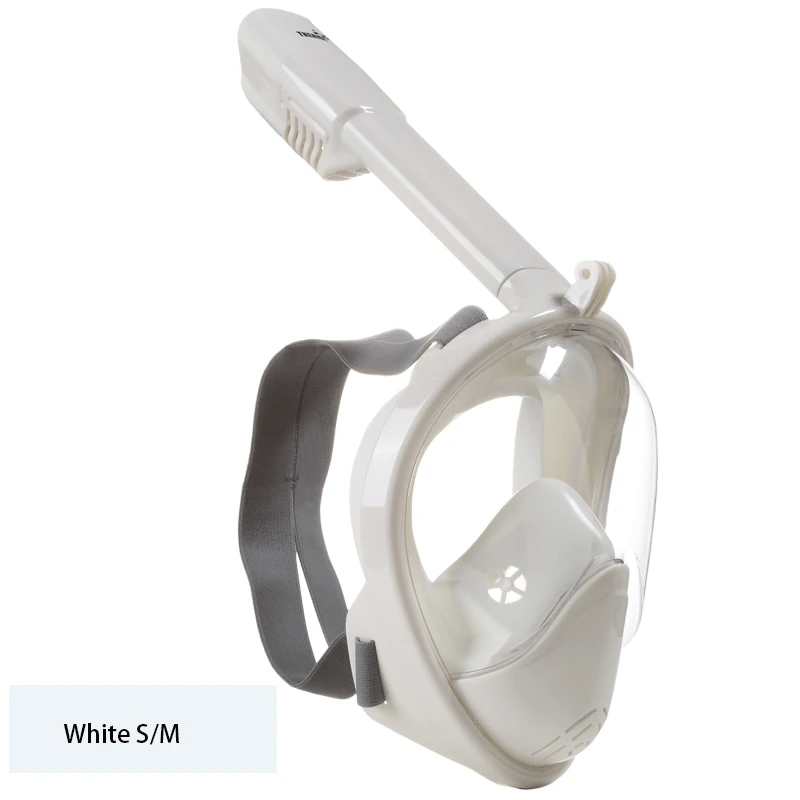 Высокое качество полный уход за кожей лица анти-туман и анти-утечки скубы маска, оборудование с 180 градусов угол обзора и Gopro Камера Moun - Цвет: WhiteSM