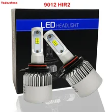 2 Pcs CSP Chips! extremamente Brilhante 6000 K Branco 80 W Alta Potência 9012 HIR2 LEVOU Lâmpadas Para O Carro de Alta Feixe de luz DRL Luzes ou Luzes de Nevoeiro luzes