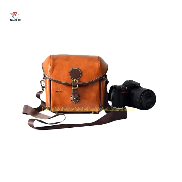 Luxury Soft Leather Camera Shoulder Pouch bag For Nikon 1 J5 J4 J3 J2