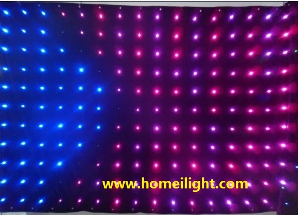 

2*4M led video curtain ,RGB vision curtain for DJ, YY, studio,Stage backdrop Show Matrix Curtain