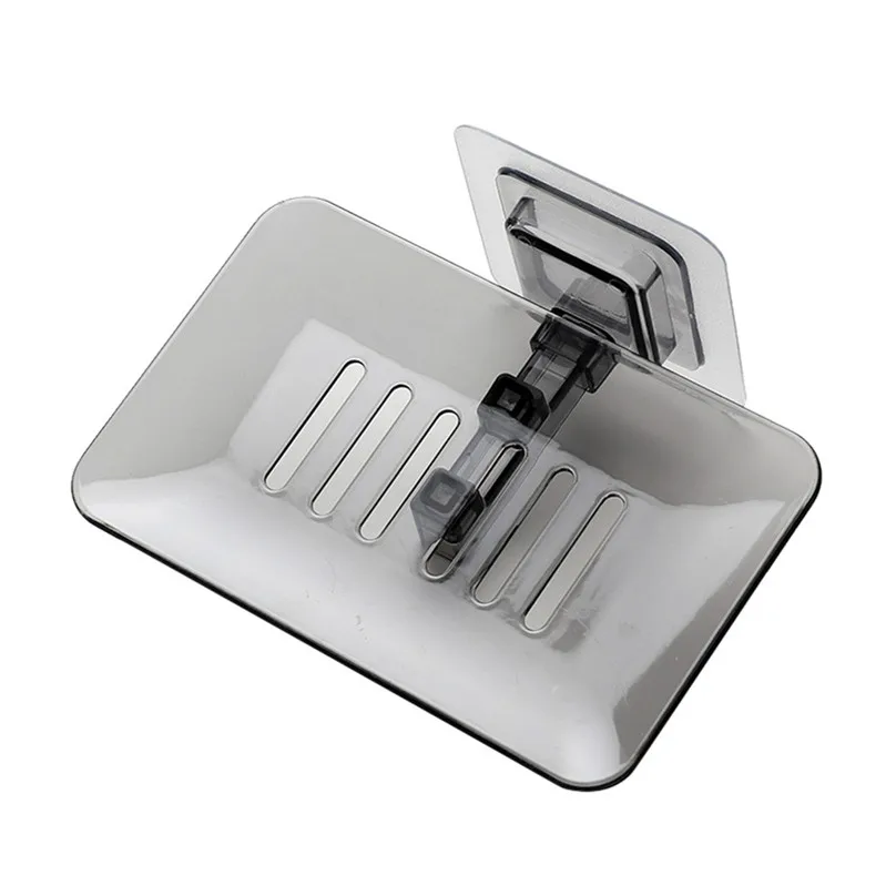 New Single Layers Soap Box Kitchen Tools Bathroom Accessories Soap Dish Suction Holder Storage Basket Soap Box holder #25d18 (7)