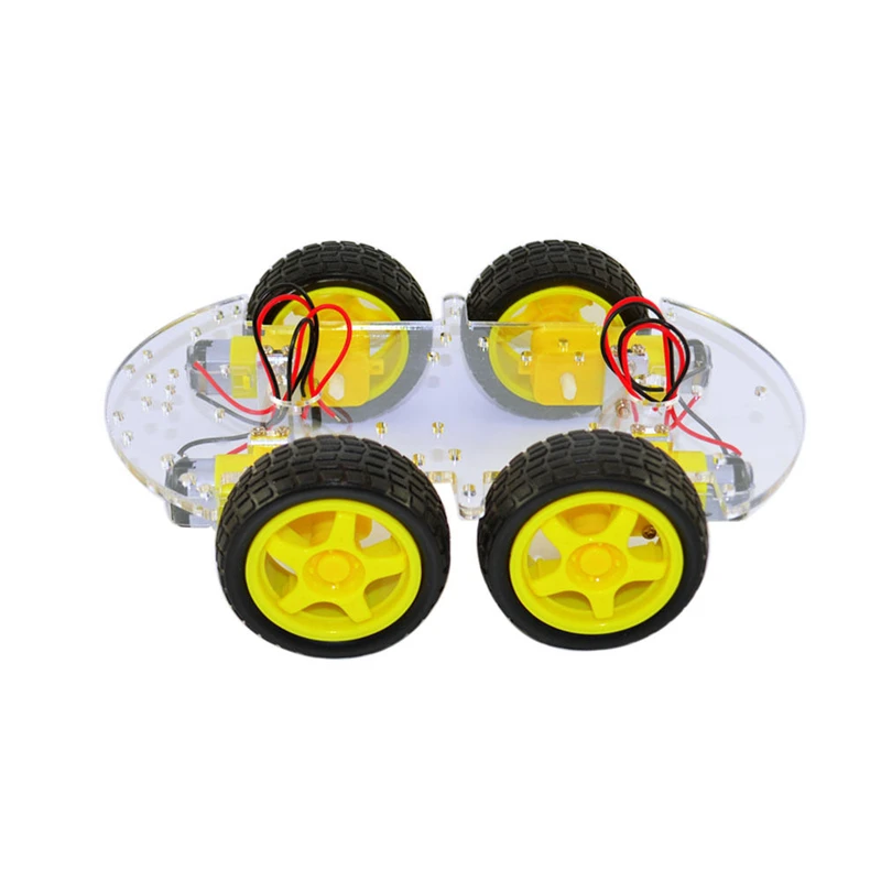 4WD умный автомобиль робот шасси для Arduino с зубчатой передачей Мотор колеса шины DIY автомобильный комплект