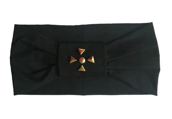 

k17310 new Good stretchy 100% cotton cross metalic stud headband flap headband for women custom headband