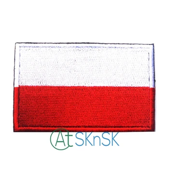 

5pcs/lot Embroidery BadgeTactical Patch Polish 3D Tactical National Flag Patches For Clothing Cap Bag Drapeau de la Pologne