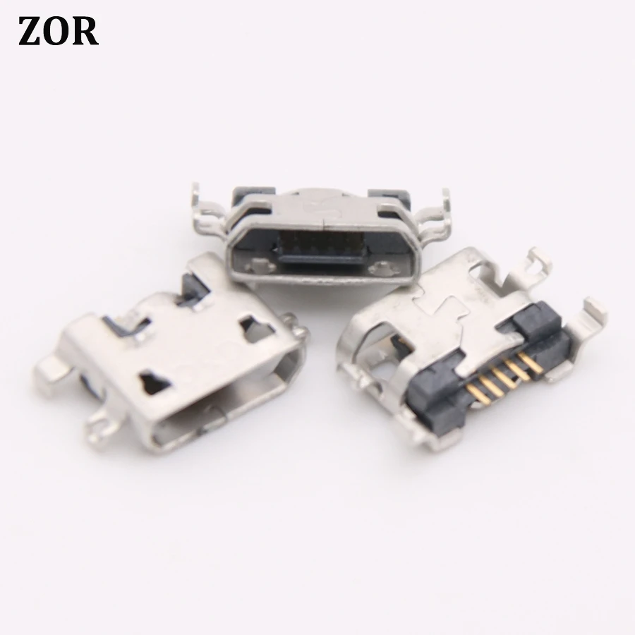 

500pcs/lot For Alcatel OT7040 OT 7040 micro usb charge charging connector plug dock socket port jack replacement repair 5-pin