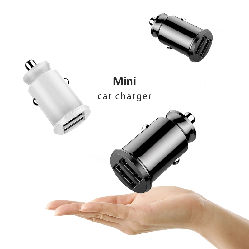 ل Xiaomi شاحن سيارة مصغرة 3.1a سريع شاحن سيارة ثنائي Usb ل سامسونج iphone هواوي الهاتف المحمول سريعة شاحن آيفون XS