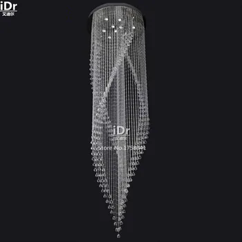 

Modern Mediterranean Sea crystal penthouse villa buildings building body hanging wire lamps Luxury lampCeiling Lights