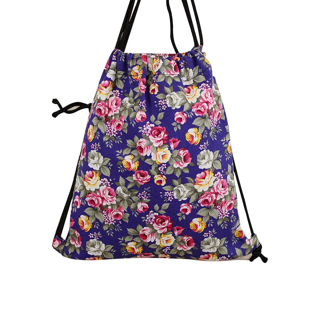 

Unisex Drawstring Beam Port Backpack Floral Travel Backpack Women 3D Drawstring Backpack Wholesale Mini Bag Plecaki Damskie
