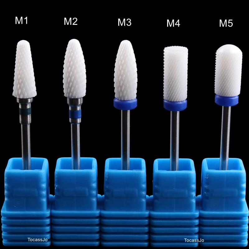 Buy TocassJo Medium Ceramic Nail Drill Bits Ceramic