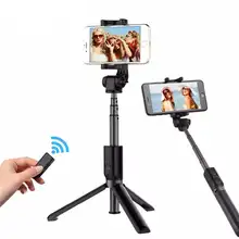 Wrumava Универсальный складной штатив селфи палка Bluetooth селфи палка с беспроводной монопод с кнопкой спуска затвора для Xiaomi iPhone