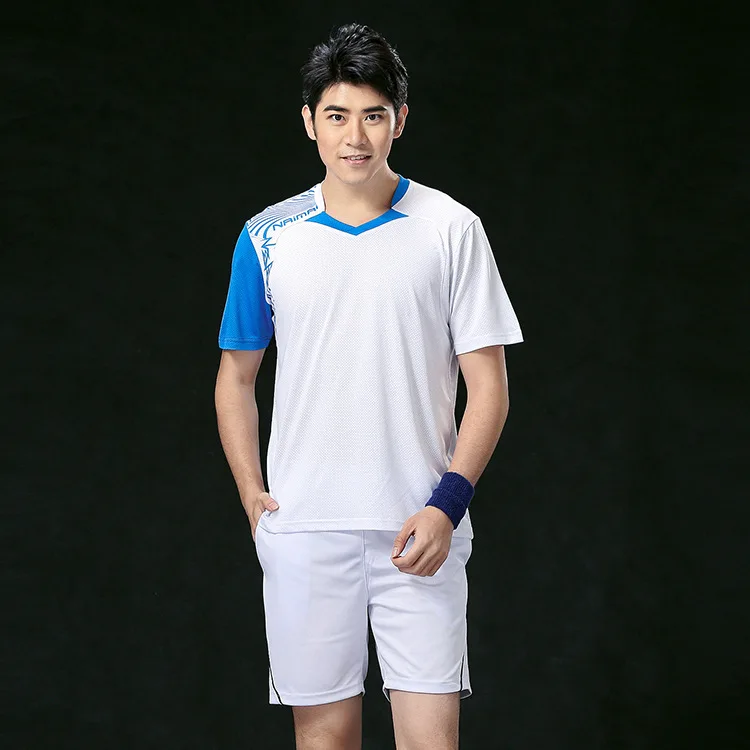 Tenis masculino парные костюмы для бадминтона шорты быстросохнущая дышащая спортивная рубашка для мужчин wo Мужская рубашка для настольного тенниса рубашка для бадминтона - Цвет: B1