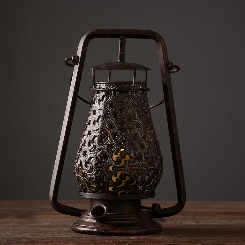 New chinese style vintage retro kerosene lamp creative oil light