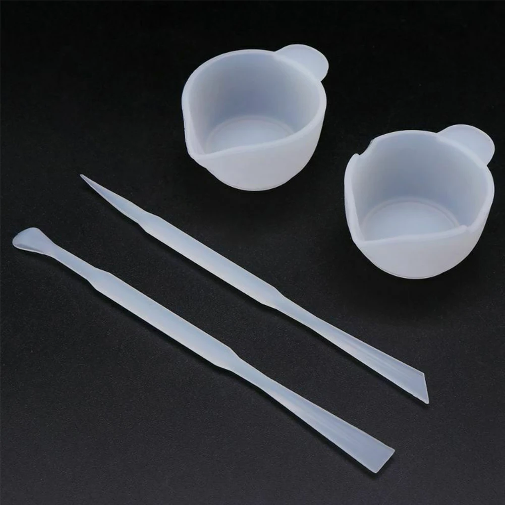 

Easy Clean Silicone Resin Mold Kit Crafts Reusable DIY Epoxy Handmade Tools Jewelry Making Durable Sticks Mix Cup