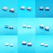 10 modelo micro usb mãe fêmea porto conector centro de carga para telefone mix smd dip usb jacks para samsung lenovo huawei zte