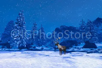 

Frozen Winter Snow Scene Tree photo studio background Vinyl cloth High quality Computer print children kids backdrop