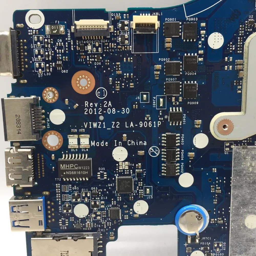  KEFU LA-9061P Laptop motherboard for Lenovo Z400 original mainboard PM