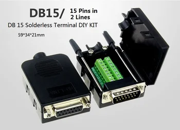 

Solderless DB15 Pin in 2 Lines Terminals KIT