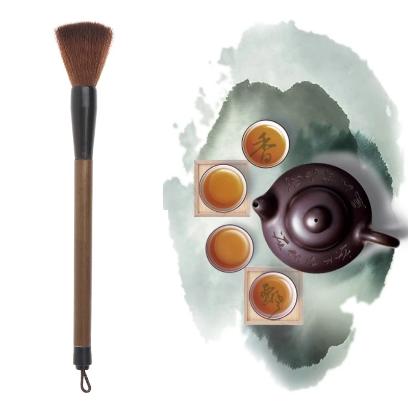 

Handmade Bamboo Tea Pot Brush Kongfu Tea Set Cleaning Hair Dust Cleaner Pen