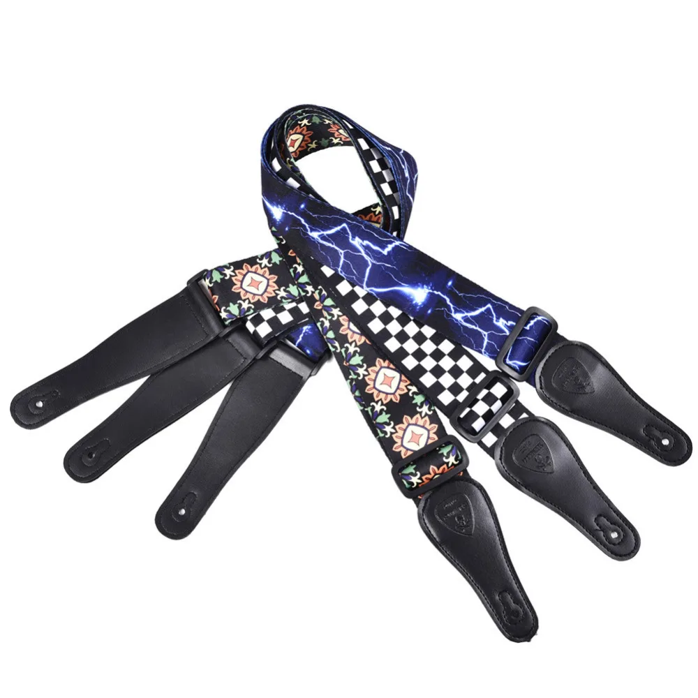 Printed Acoustic Guitar Strap Guitarra Accessories New Colorful Guitar Part Strap For Acoustic