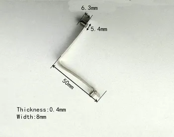 

10pcs Custom double-head solid tube positioning button spring push button clips