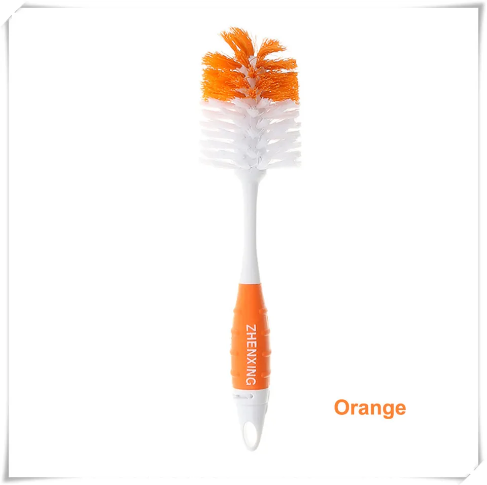 baby bottle brush a orange