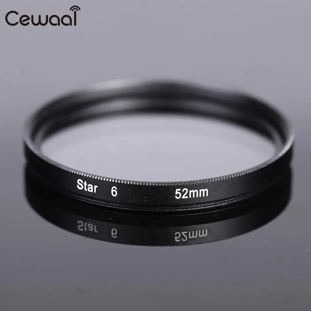 Cewaal Transparent 52mm Accessories Star Filter Photo Camera Star