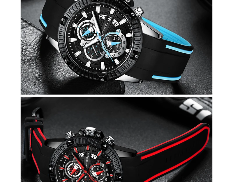 Watch Men 2019 MINIFOCUS Waterproof Silicone Wrist Watches Mens Luxury Brand Top Fashion Sport Wristwatch Men Quartz Male Clock (14)