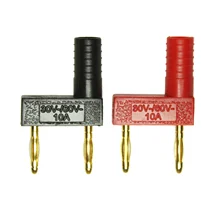 AD2121 gold plated banana plug 2mm short circuit 2 Male Turn 1 female 12mm pitch Jumper