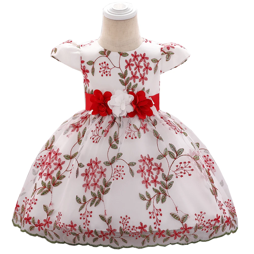 Vestidos Infantil/платье на крестины для маленьких девочек; праздничное платье принцессы; детское свадебное платье; коллекция года; летняя одежда для новорожденных девочек