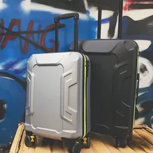 Популярные чемодан на колесах для путешествий пароль чемодан на колесиках молодежь модная тележка коробка 2" 24" дюймов