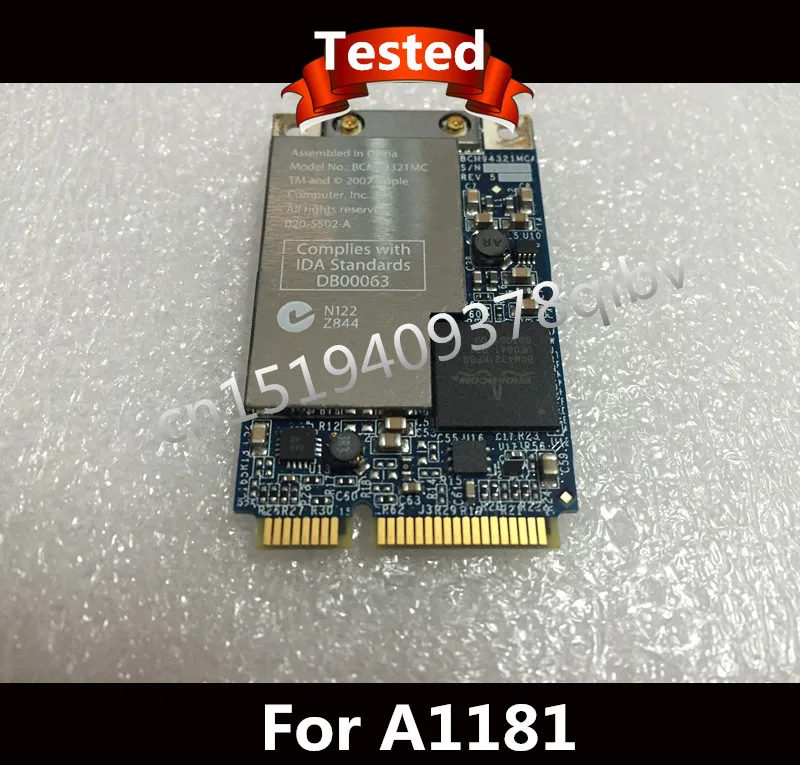 

Tested FOR Apple Macbook A1181 020-5502-A wireless Wifi Airport Card BCM94321MC 100%Working