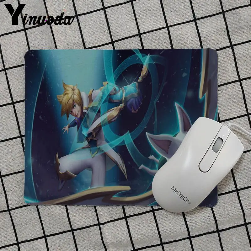 Yinuoda скин Ezreal Лига Легенд уникальный настольный коврик игровой Мышь Pad игры Gaming Keyboard коврик планшетный компьютер Мышь pad