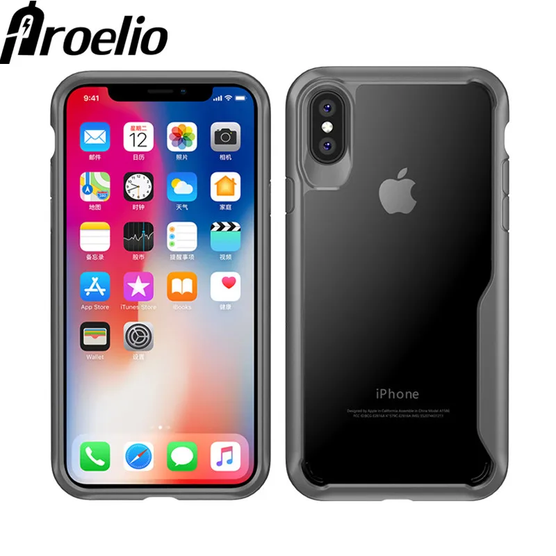 Proelio Ultra Thin Soft Transparent TPU Case For iPhone 8 7 Plus Clear Silicone Full Cover Shockproof X 10 |