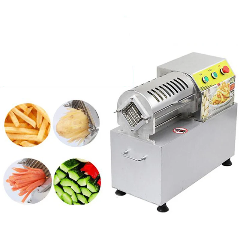 

220V Electric fries machine stainless steel blade vegetable cutting machine fries machine