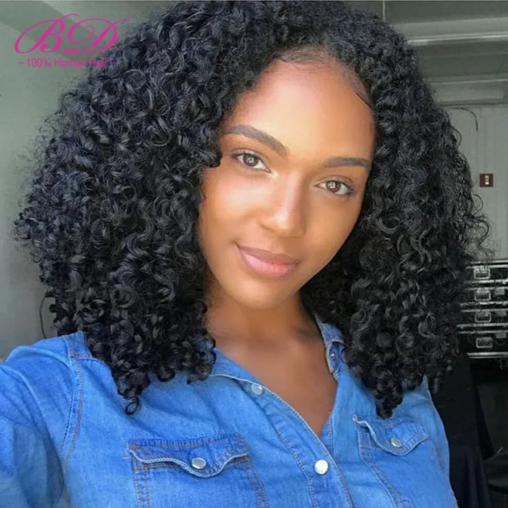 curly bob wig_