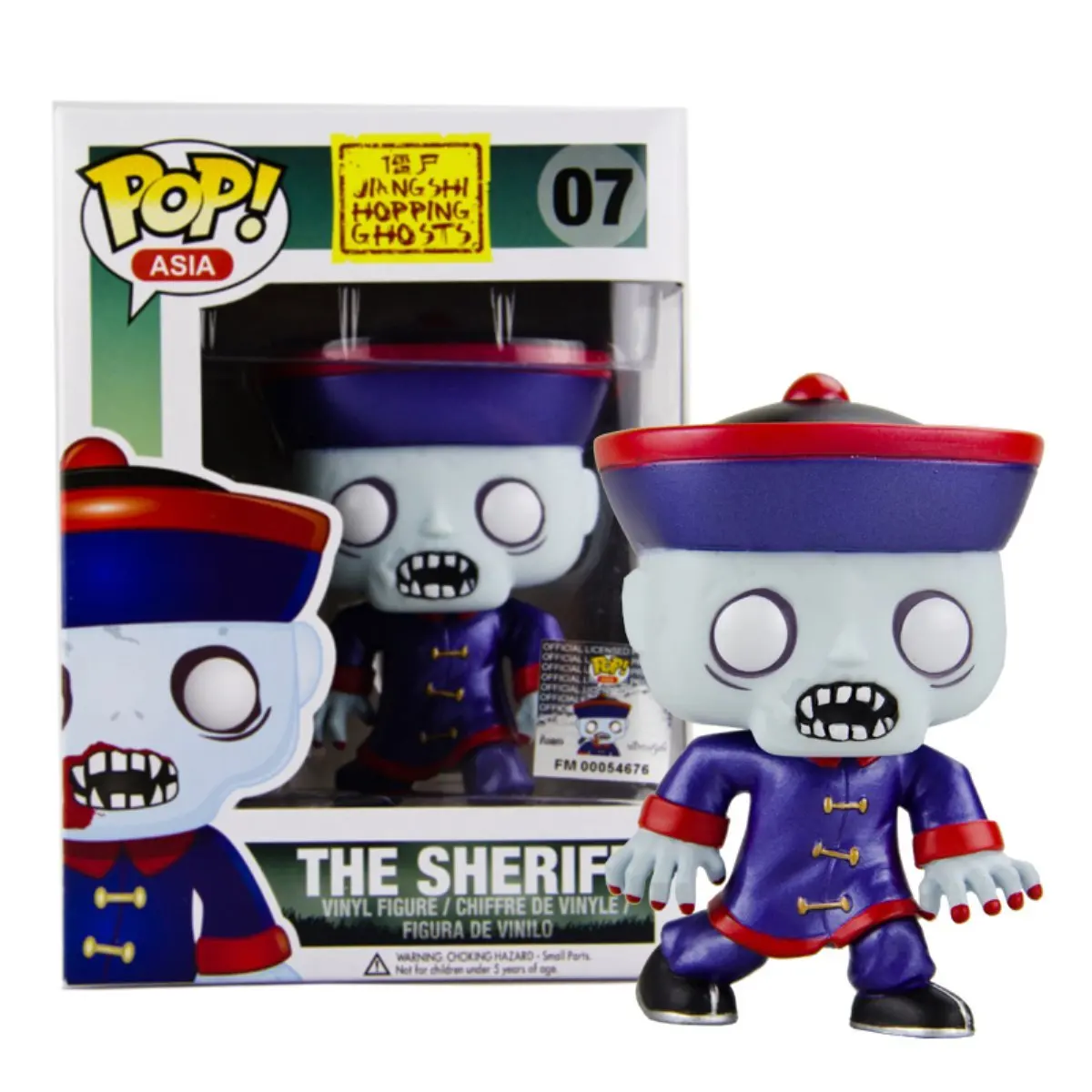 Азия эксклюзивный Funko pop официальный Цзян Ши призраки шериф #07 Виниловая фигурка