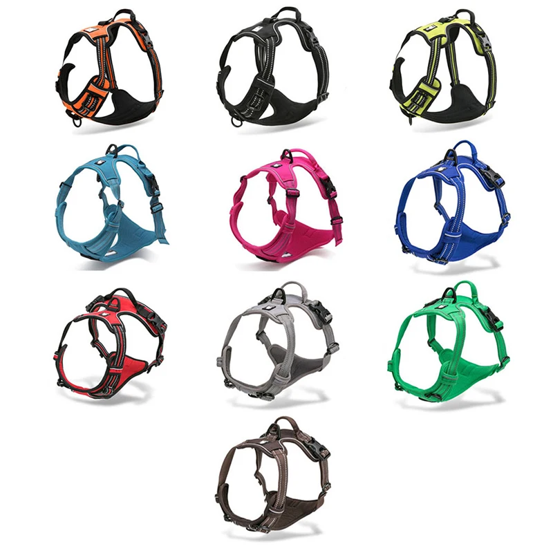 Truelove-Reflective-Nylon-Large-pet-Dog-Harness-All-Weather-Service-Dog-Ves-Padded-Adjustable-Safety-Vehicular (1)