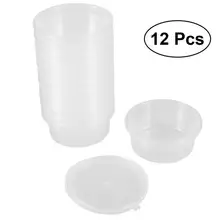 12 упак. слизь контейнеры для хранения пены мяч контейнеры для хранения с крышками для 20 г слизь
