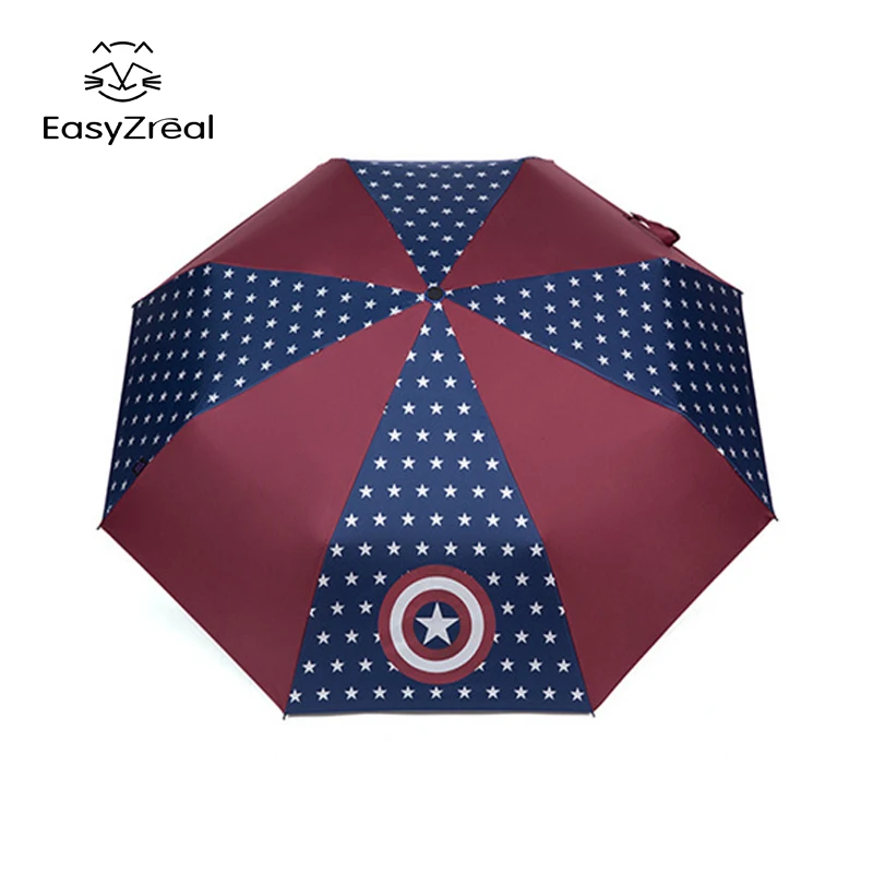 2017 New cute kid umbrellas Child 3 Fold Rain Umbr...