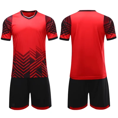 SYNSLOVE men shoulder stripe painting training running football soccer short sleeve sport jersey set loose plus size customized