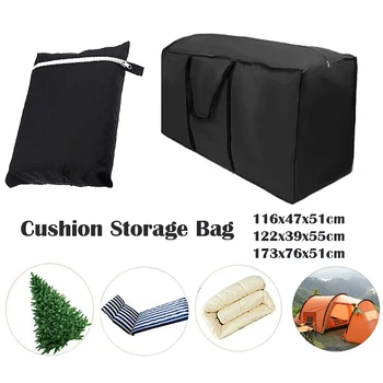 

Black Heavy Duty Waterproof Garden Furniture Covers Outdoor Cushion Storage Bag Christmas Tree Organizer