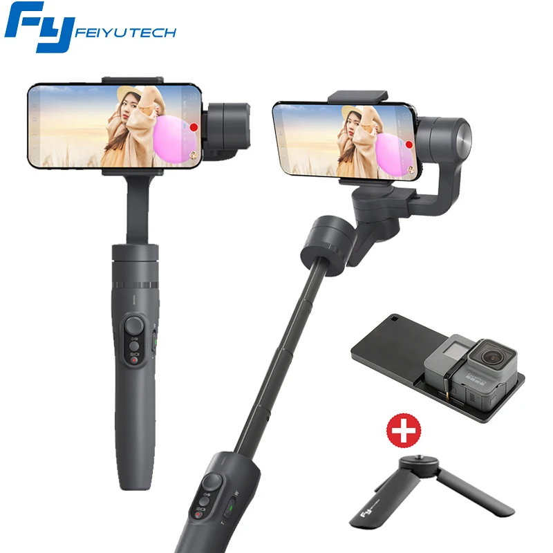 

Feiyu Vimble 2 Extendable Handheld 3-Axis Gimbal Video Stabilizer for iPhone Samsung Gopro Xiaomi yi 4k PK Smooth Q/Smooth 4
