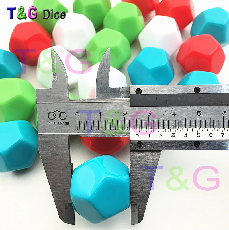 

5pcs 25mm 12-sided D12 white blank dice can be written by pen for board game accessories High Quality