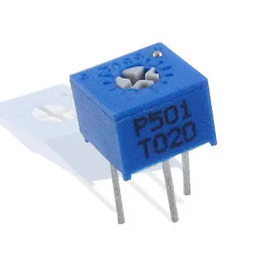 

5 x 500 ohm 6.8mm Square 1 Turn DIP Variable Resistors
