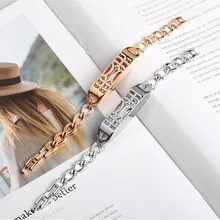 Небольшая регулируемая Металлическая магнитная часовая полоса Регулируемый металлический магнитный адсорбционный переключатель дизайн Браслет для Fitbit Flex 2 A.19