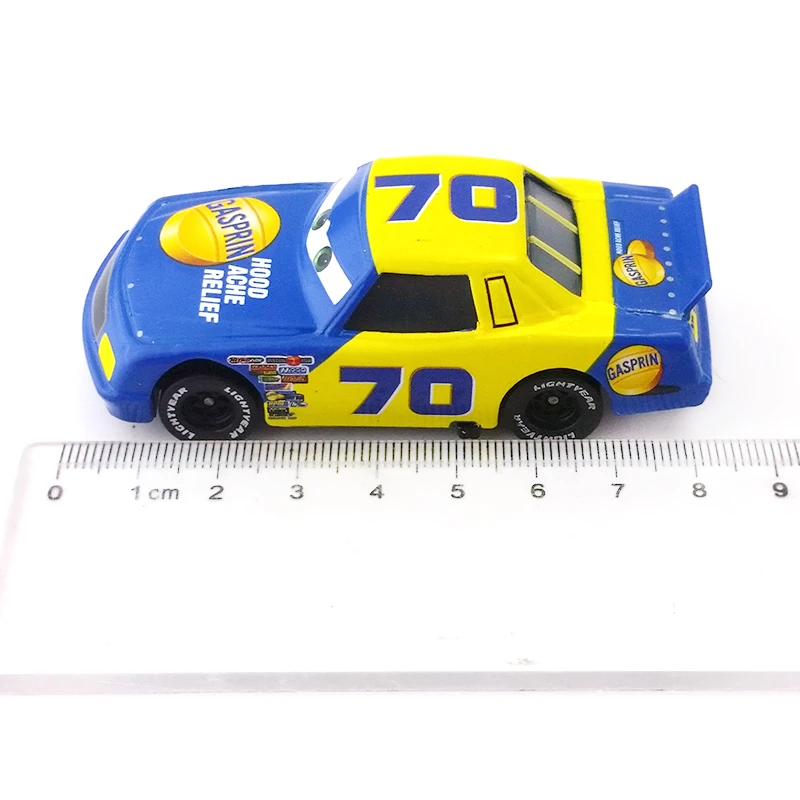 Disney Pixar Cars No.70 Gasprin металлическая литая под давлением игрушечная машина 1:55