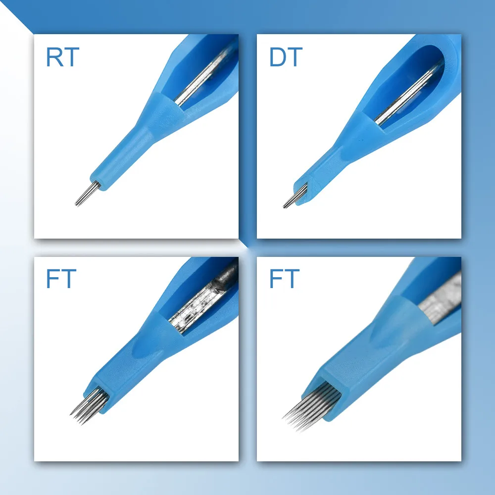 50 шт. наконечники для татуировки Одноразовые 3 DT 579DT RT FT Перманентный макияж колпачки для татуировки стерилизованная машина Tatuagem Acessorios иглы Советы
