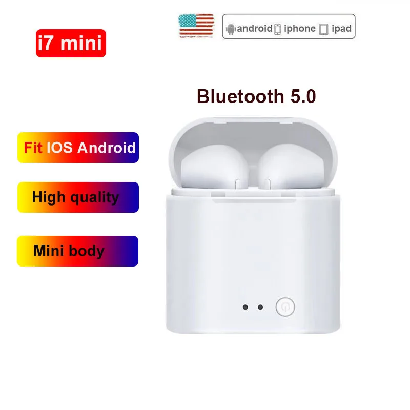 

i7s i7mini tws Earbuds Mini Wireless Bluetooth 5.0 Earphones Headsets pk i9s i10 i12 i14 tws Earbuds For IOS Android