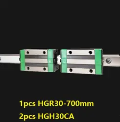1 шт. линейной направляющей HGR30 700 мм + 2 шт. HGH30CA линейный узкая блоки для ЧПУ детали для фрезерного станка Сделано в Китае